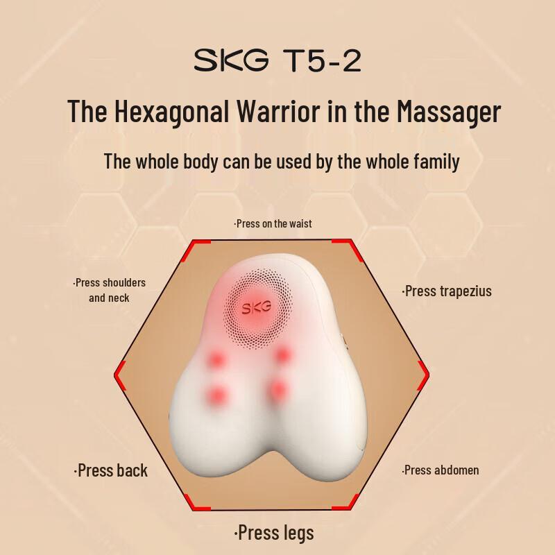 

SKG Lumbar & Neck Massage Cushion with Heat and Kneading
