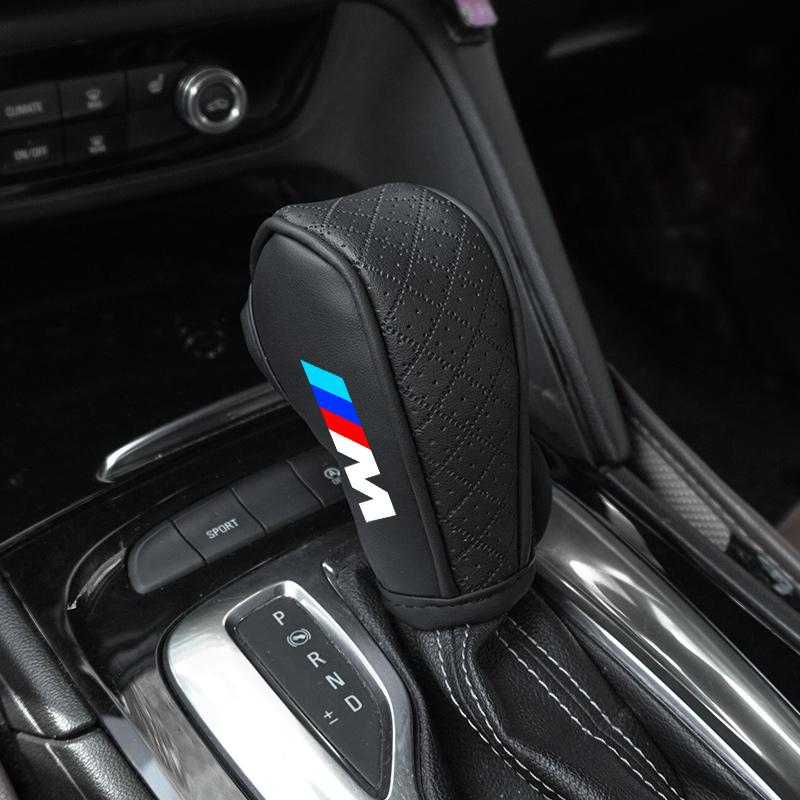 PU Car Shift Handle Cover+Auto Non-slip Hand Brake Cover For BMW M M3 Performance F20 F40 F22 F30 E90 F32 F06 F07 F46 E60 M5