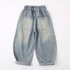 Spring Boys' Soft Denim Wide-Leg Jeans - Korean Style