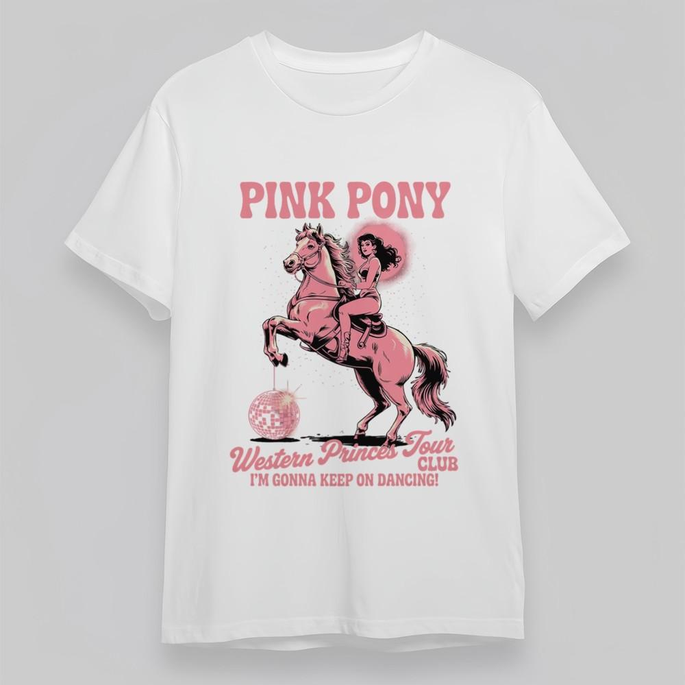 

Women s Plus Size Comfortable Classic T Shirt Pink Horse and Rider Graphic Tee 4XL