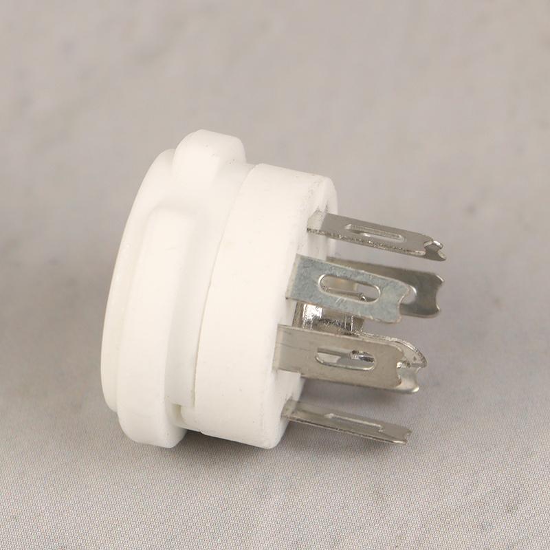 2 Pcs 7Pin B7G Ceramic Vacuum Tube Socket Valve Base For 6Z4/Eaa91/Ec92, Etc. Vintage Audio Amplifier Diy Chassis Mount