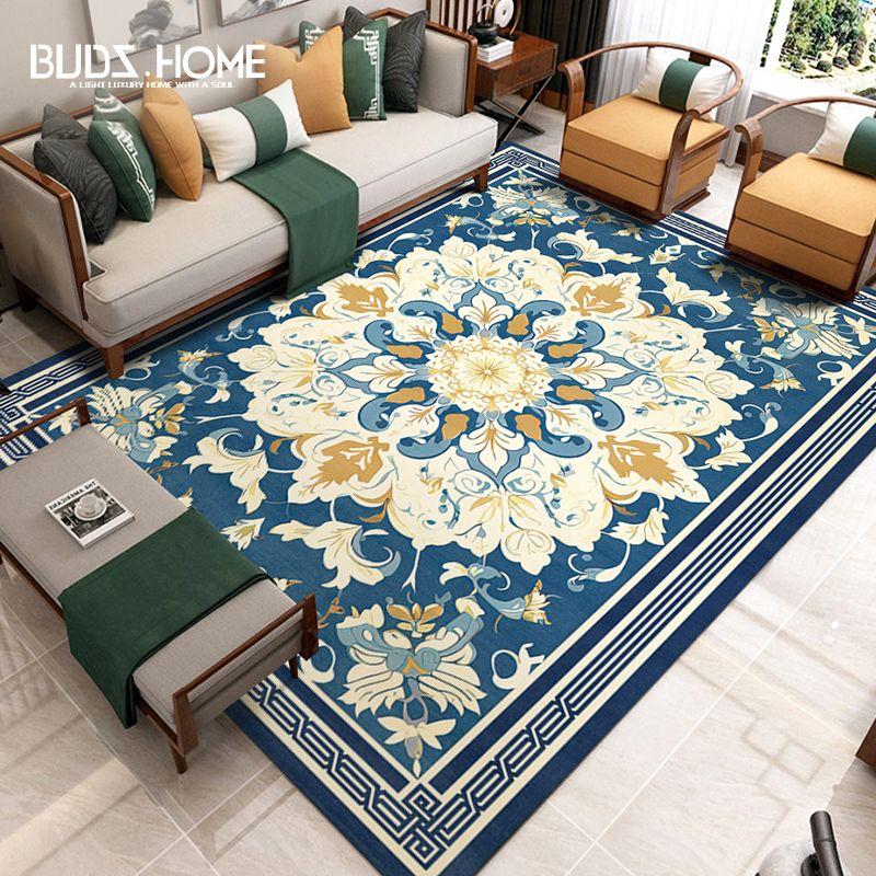 Vintage Living Room Carpet Minimalist Sofa Coffee Table Mat Bedroom Bedside Carpet