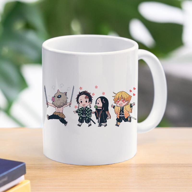

Кружка «Убийца демонов» в стиле аниме Kimetsu No Yaiba Kochou Shinobu Kamado Nezuko, мультяшная кофейная кружка, чашки 300 мл 6