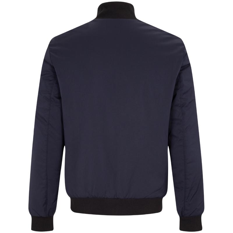 Calvin Klein Stand Collar Letter Embroidered Cotton Jacket Men Jacket Dark-Blue J323062-CHW