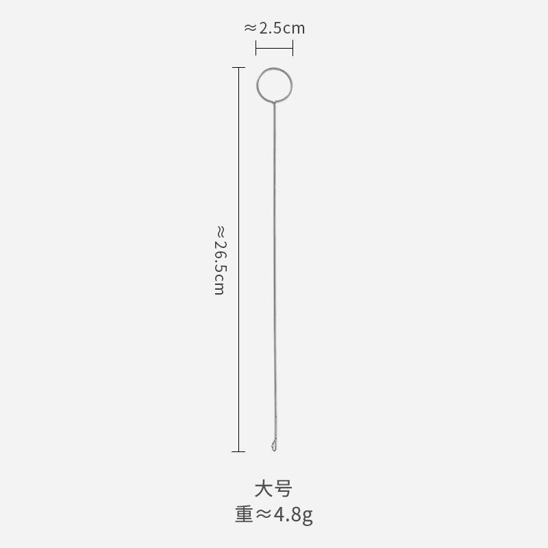 1Pcs Sewing Loop Turner Hook Stainless Steel Loop Turner with Latch for Fabric Tube Belts Strips DIY Knitting Sewing Accessories