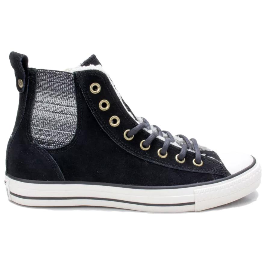 Converse Chuck Taylor Ct Chelsee Comfortable Versatile Warm Non-Slip High-Top Sneakers Women Sneakers Black 549599C