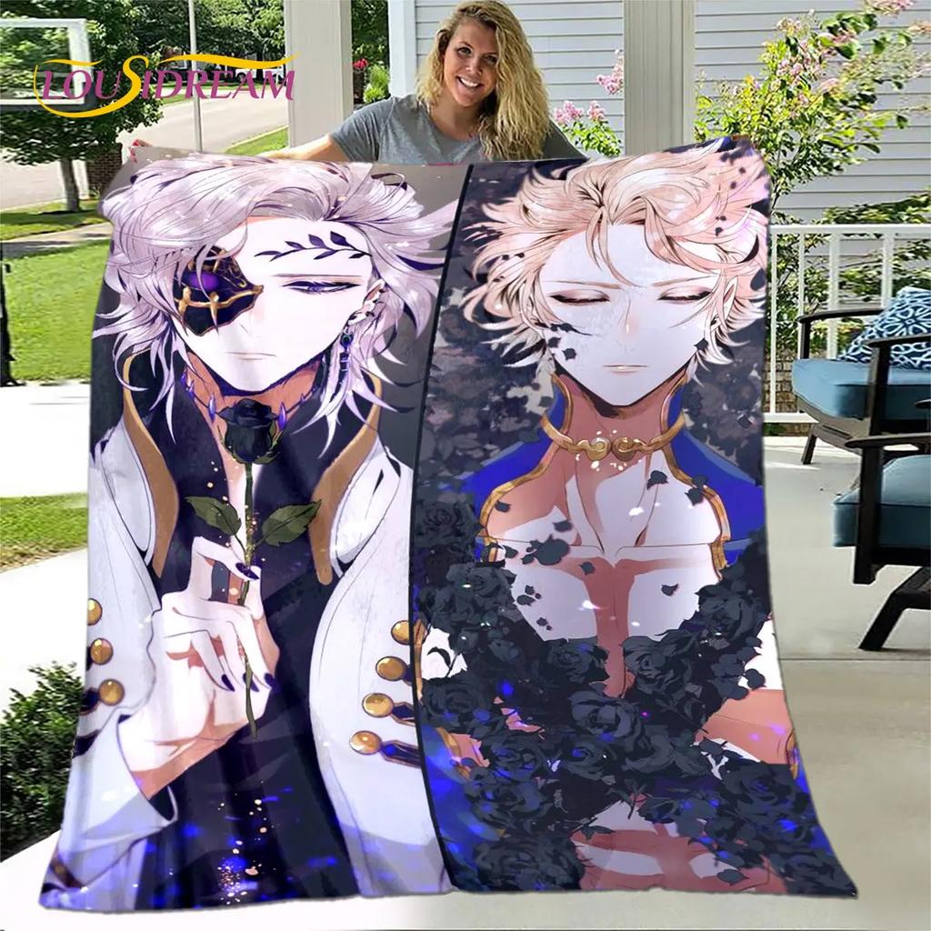 Záznam Ragnarok anime kreslená měkká plyšová přikrývka, flanelová přikrývka přikrývka do obývacího pokoje Ložnice Pohovka Pohovka Piknikový kryt