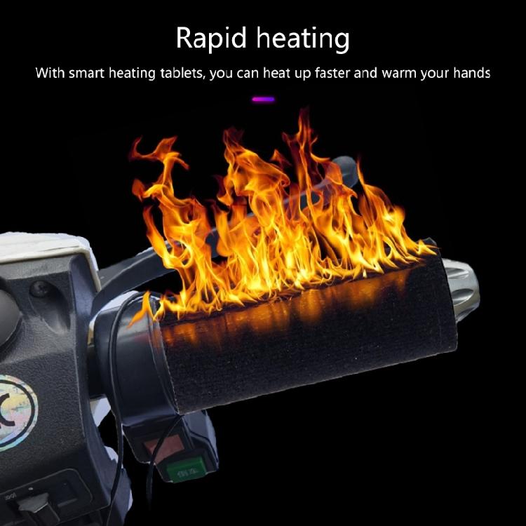 Three Stage Temperature Control Heated Grips USB Heated Motorcycle Handlebar Covers Simple Installation for Motorcycles