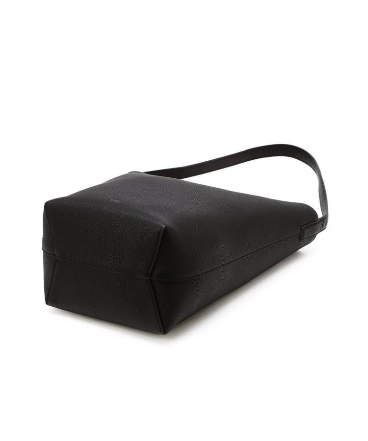 Athe Vanessabruno [Panier] Black Leather Panier Bucket Bag L Aaba6F200Bk