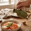 Sealed Ceramic Seasoning Pot Drip-Free Vinegar Bottle Versatile Seasoning Storage Jar  Restaurant