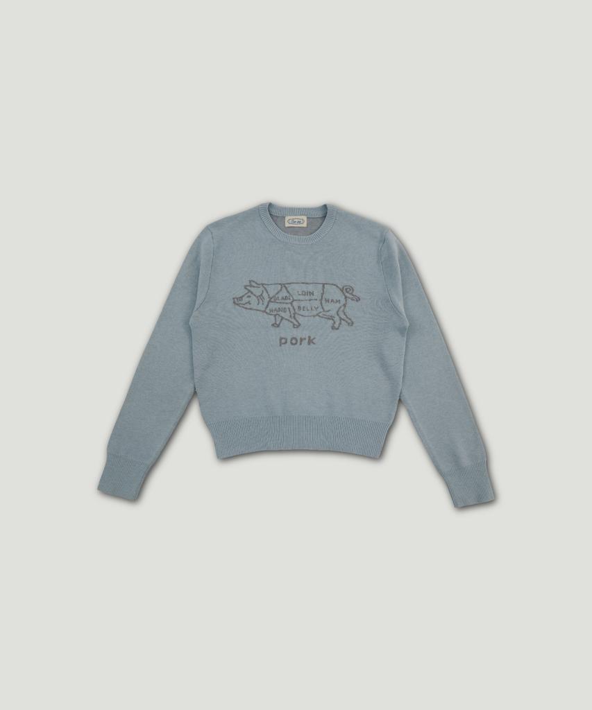 Ssettette Kirk Meat Market Cashmere Knit_Blue