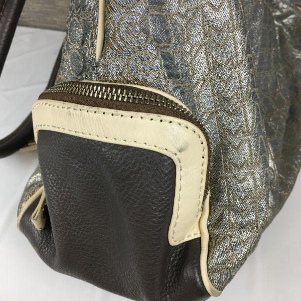 MARC BY MARC JACOBS Torba do ręki Szara Wzór z logo(UŻYWANY)