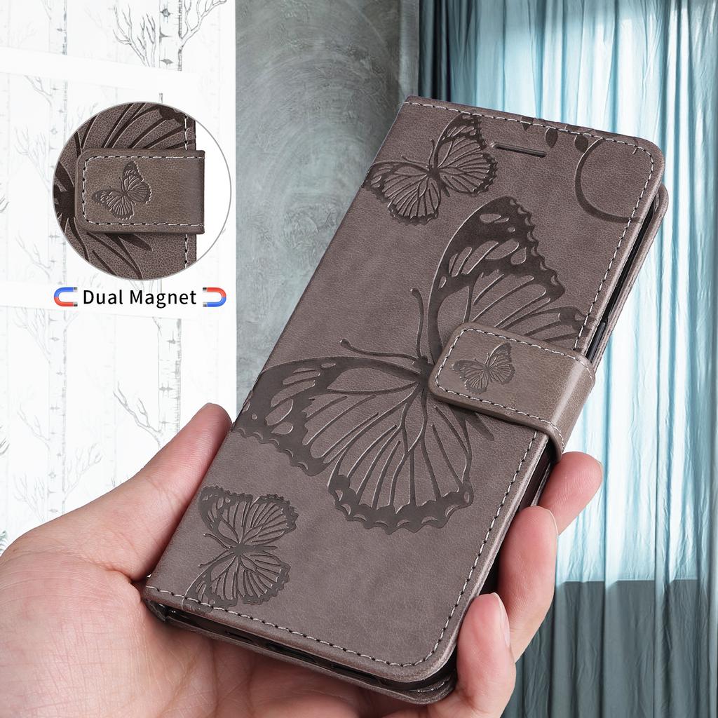 For OnePlus Ace 5 Ultra 5G/OnePlus Nord 5 5G Wallet Case Floral Butterfly Imprint Leather Phone Cover Stand