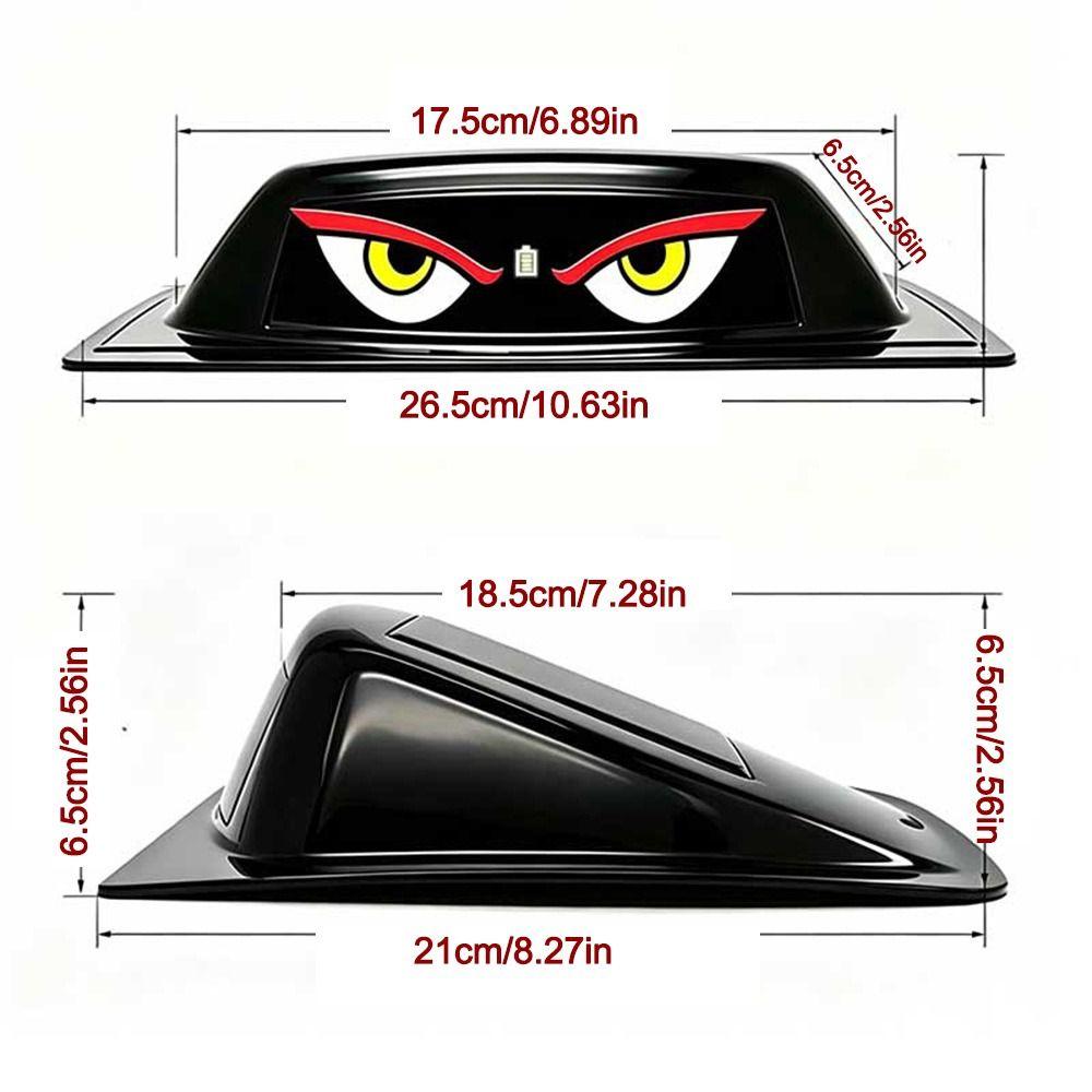 Solar Powered Eye of the Demon Roof Decorative Light LED Roof Light Vehicle Accessories