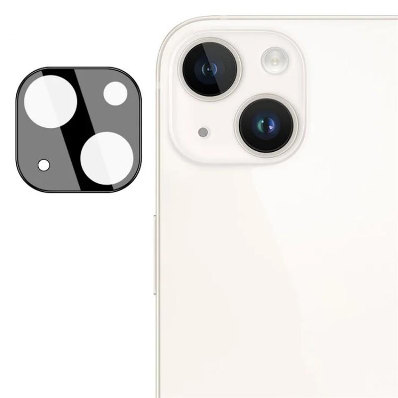 For iPhone 15 Plus/iPhone 15 Camera Lens Protector WANLONFENG HD Full Black Silk Printed Lens Film