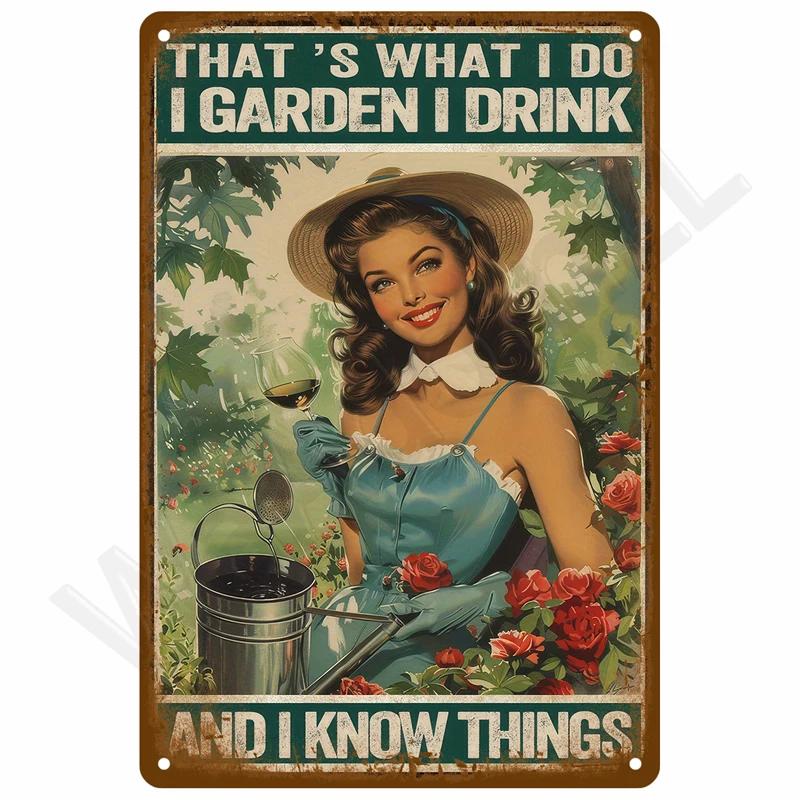 Vintage Metal Plate Tin Sign Retro Wall Art Home Decor Poster Garage Mural Aesthetic Room Bar Decoration