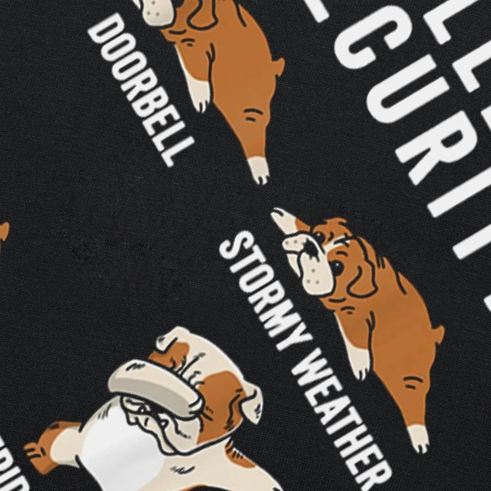 Anglický buldok Bezpečnost Vtipný dárek pro psa Trička Grafické Bavlněné Streetwear Krátký rukáv Narozeniny Letní tričko Pánské oblečení