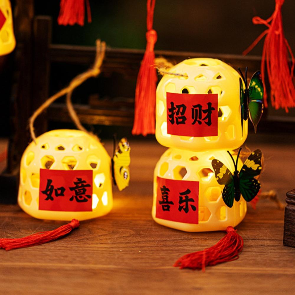 2pcs Chinese Style Middle Autumn Festival Lantern Cartoon Rabbit Lantern  Festival Decoration
