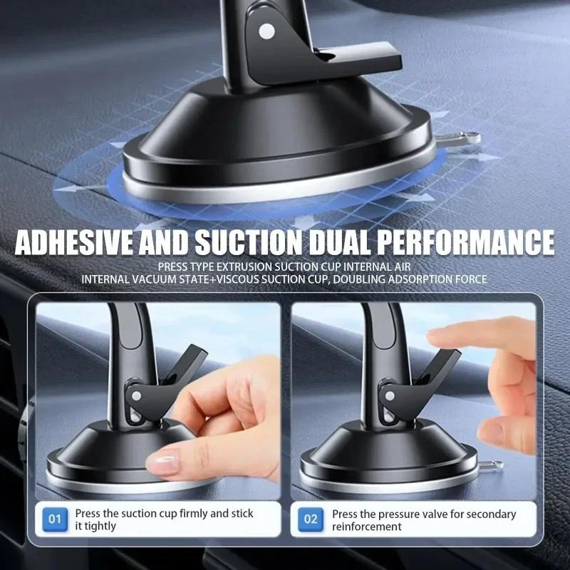 3-Speed Car Fan 360° Rotatable USB Cooling Fan Interface Low Noise Control Powerful Suction Cup Car Fan Summer Car Accessorie