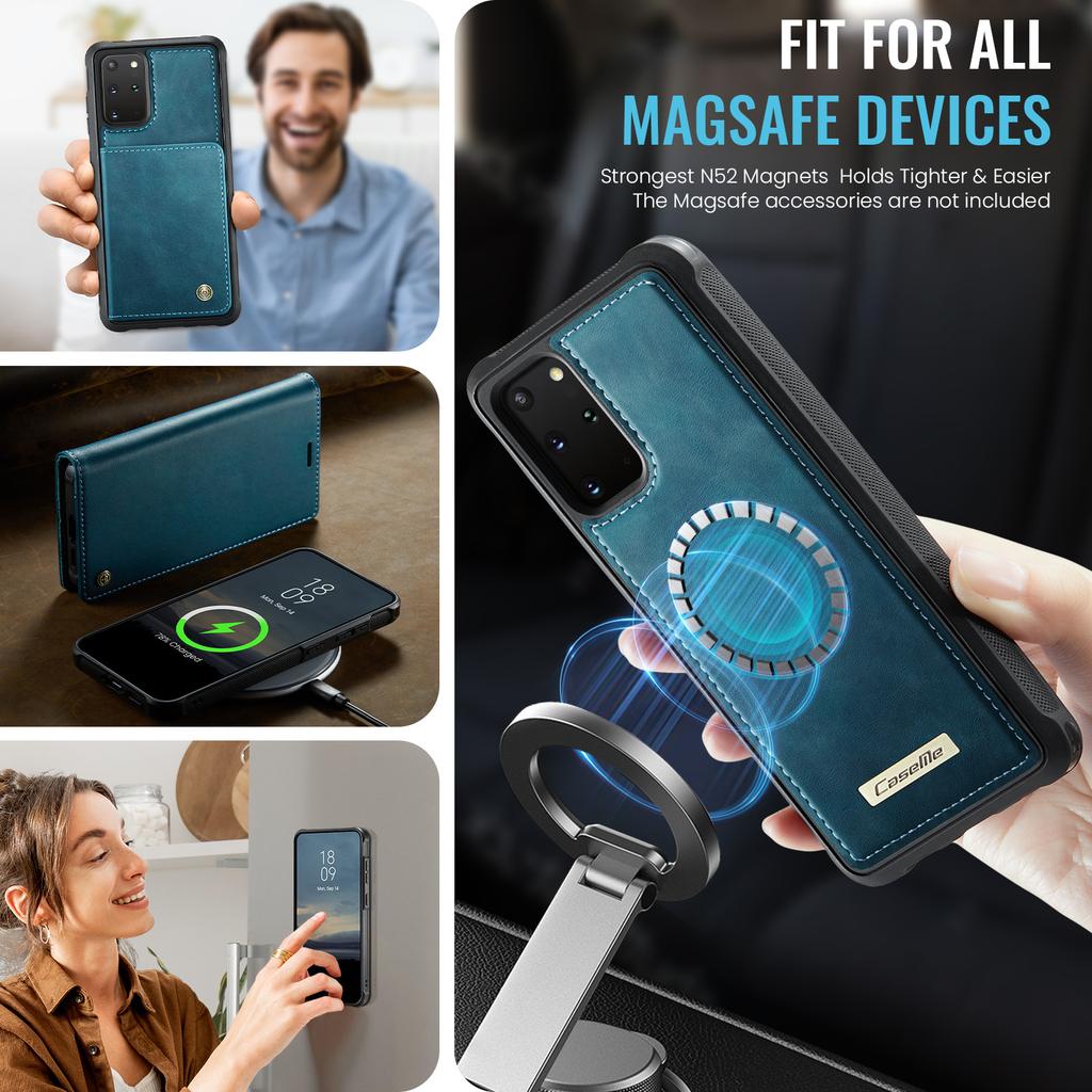 For Samsung Galaxy S20 Plus 5G Case CASEME C49 Compatible with MagSafe RFID Blocking Detachable Wallet Leather Phone Cover