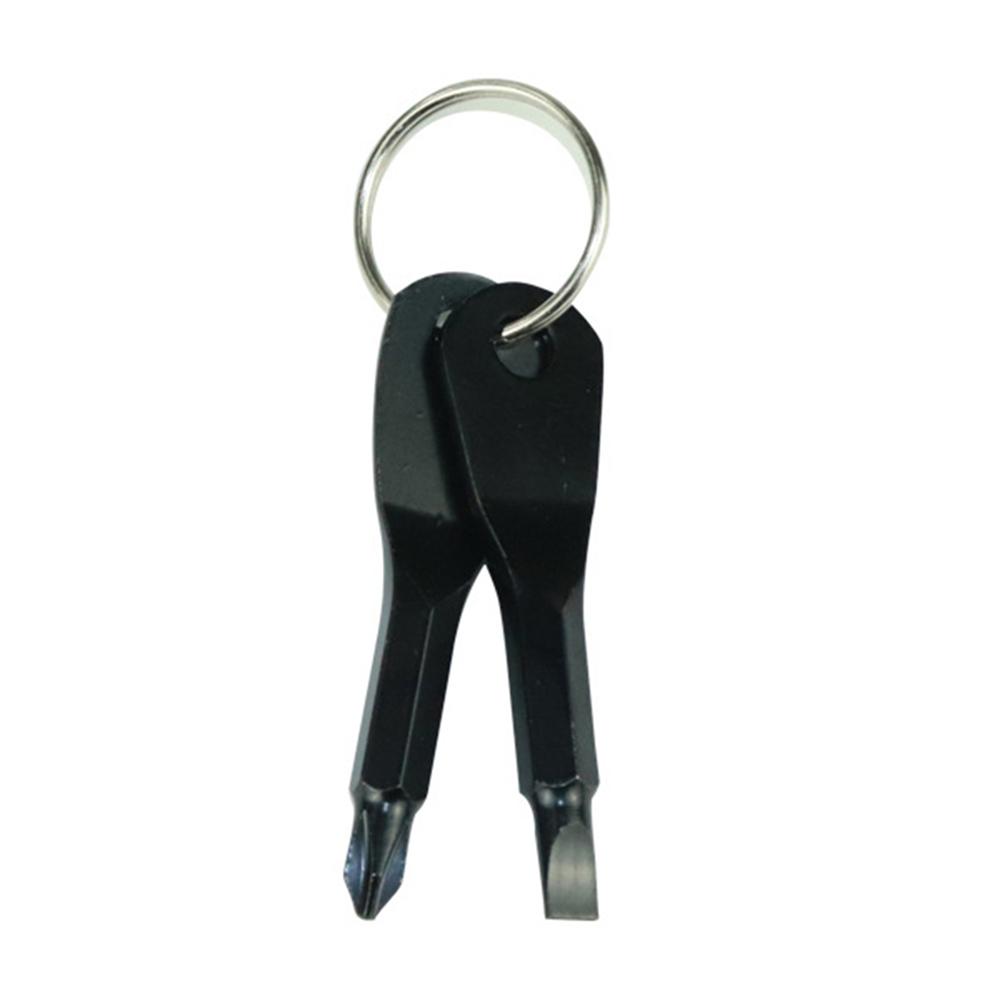 2pcs/1set New Camping Portable Screwdriver Outdoor Small Tools Cross and Square Combination