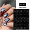 Minimalist Butterfly Bowknot Nail Stickers - Self-Adhesive, No Glue, Trendy INS/Douyin/Xiaohongshu Style