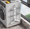 Magnetic No-Punch Clothes Drying Rack: Multifunctional Hanger for Balcony & Laundry.