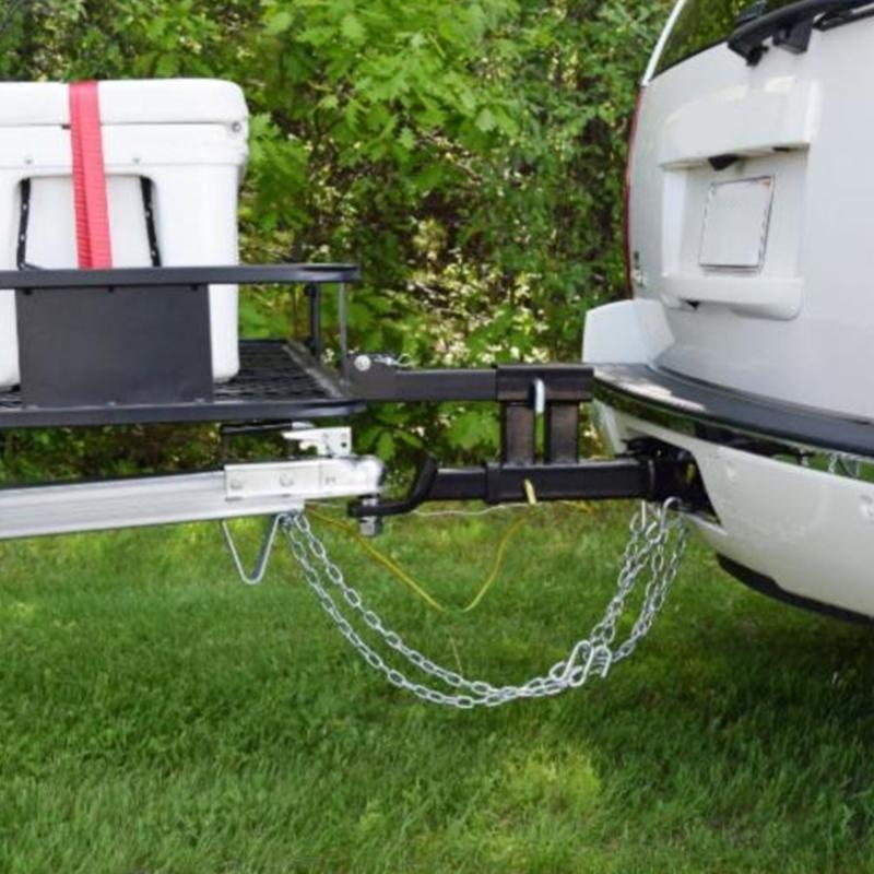Double Hitch Elevator Adapter Hard Trailer Hitch Extender System Double Function Hitch Extension Easy To Use for Trailer