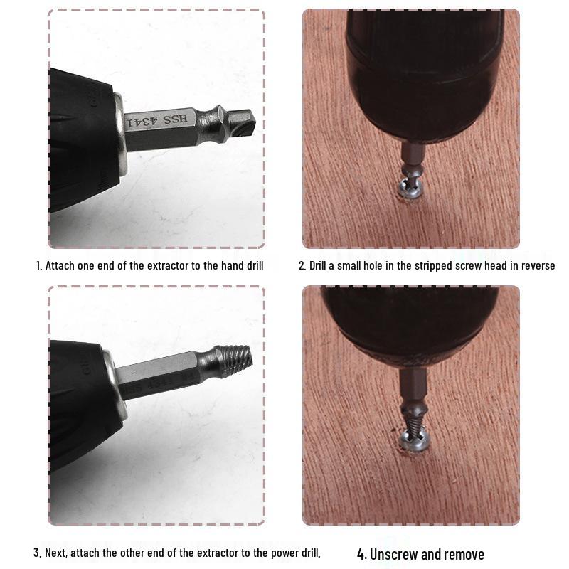 Double Head Screw Extractor & Removal Tool