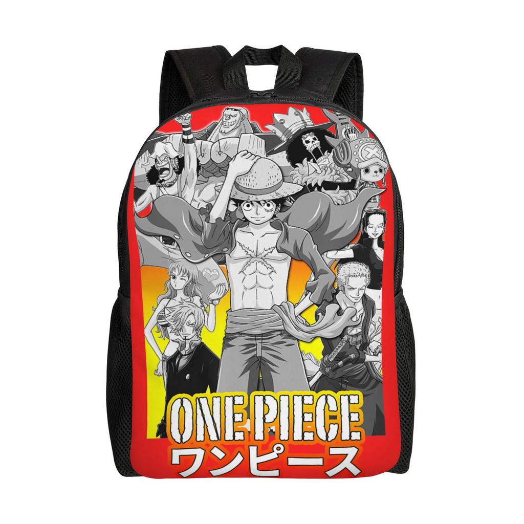 Fashion Backpacks One Piece Anime Monkey D Daypack Ita Bag  Mochila Snack Storage School Large Capacity Rucksack