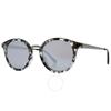 Guess Factory Silver Mirror Round Ladies Sunglasses Gf0305 56u 51