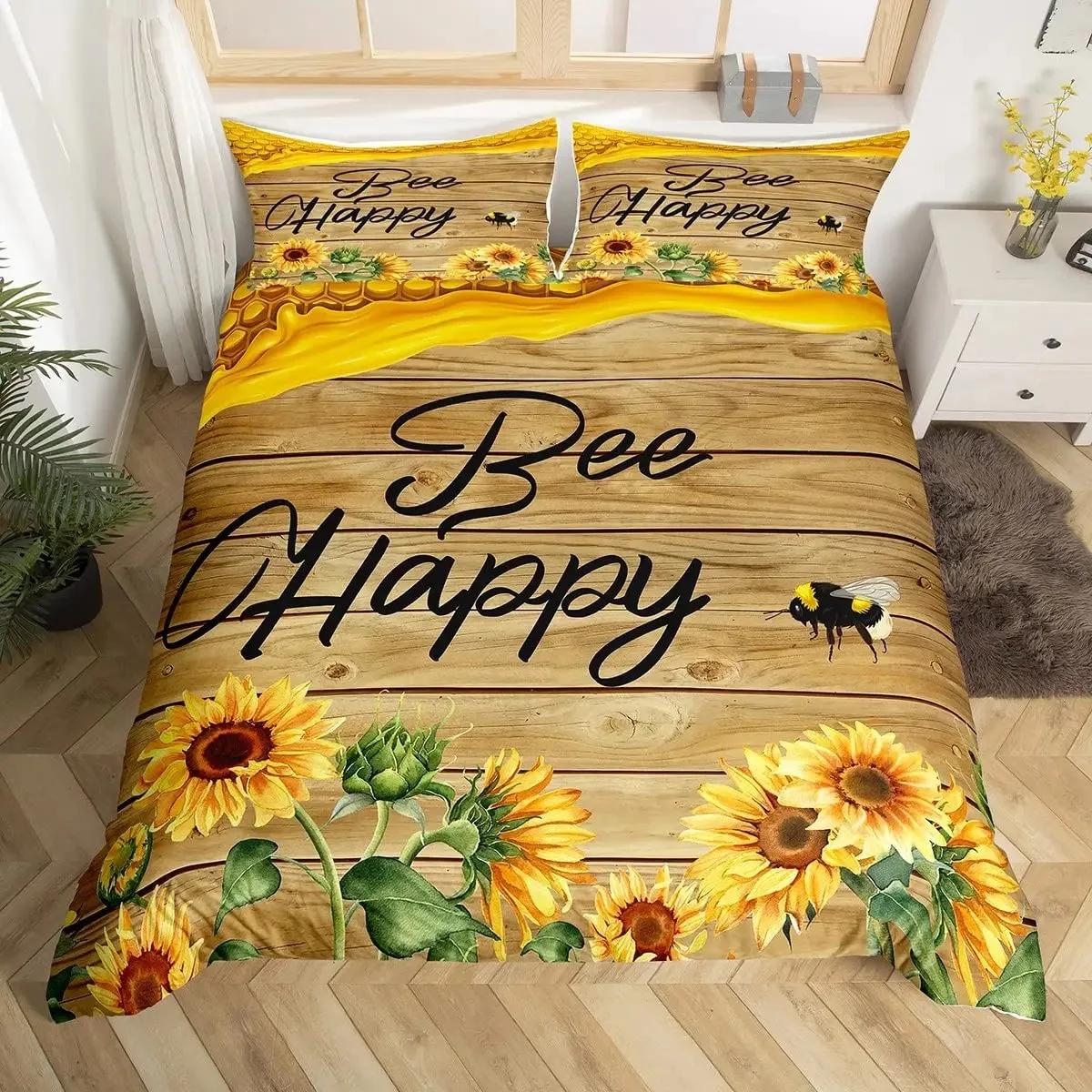 

Rustic Wooden Barn Duvet Cover Set Wood Rustic Bedding Set Full King Size,Farm Farmhouse Comforter Cover,Plank Wall Quilt Cover 70x133cm