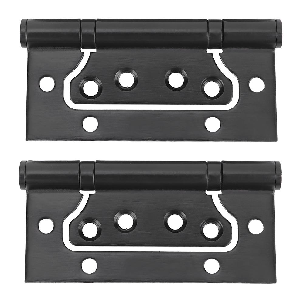 304 Stainless Steel Door Hinge Concealed Butt Hinge Black Furniture Hardware Cabinet Accessories