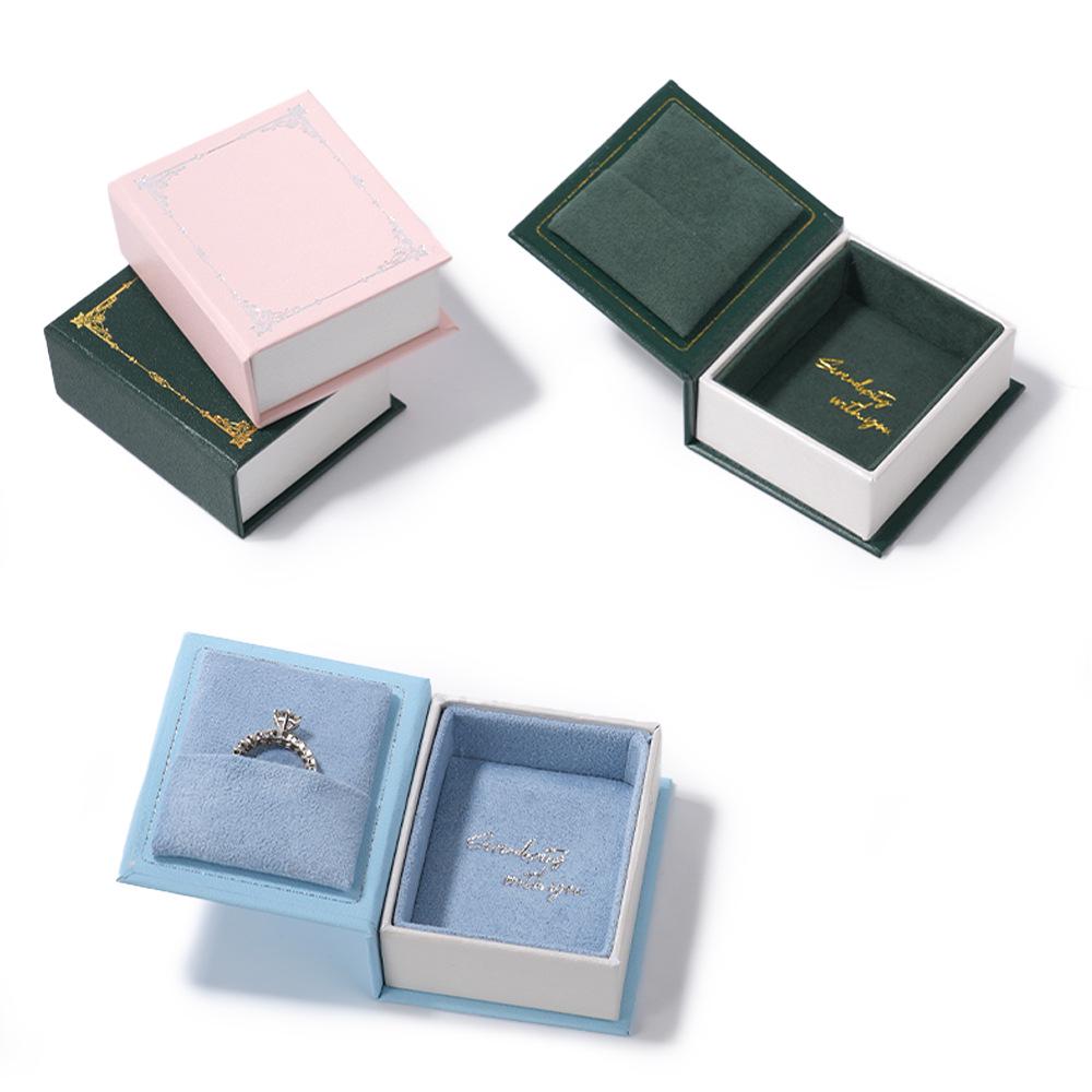 Xiaohongshu Flip-Top Book-Shaped Jewelry Box for Rings & Necklaces
