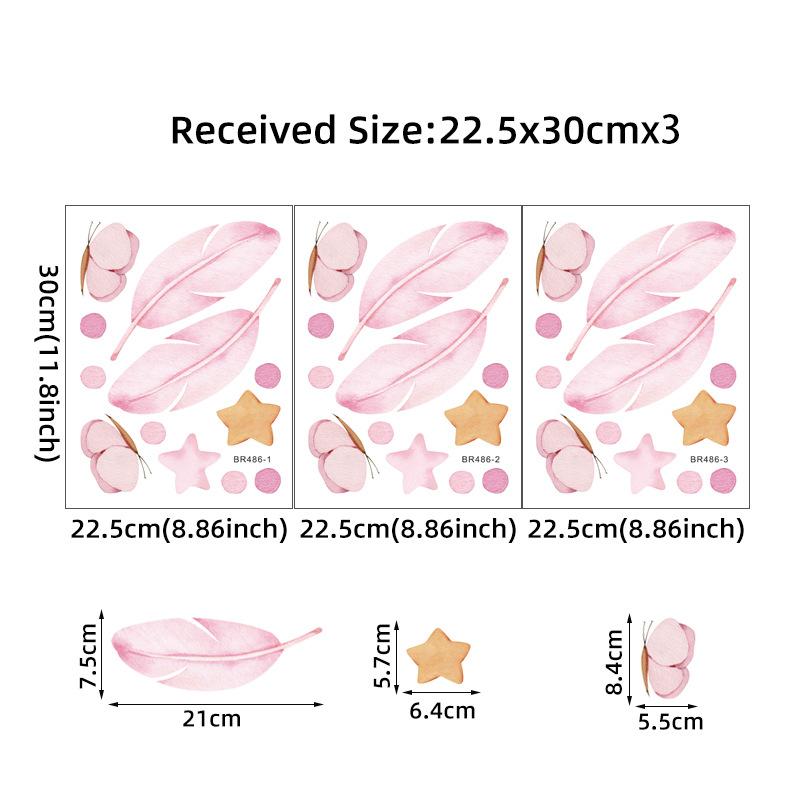 Colorful Butterflies Wall Stickers for Kids Room on Wall Decoration Children Girls Room Wall Decals Bedroom Decor for House