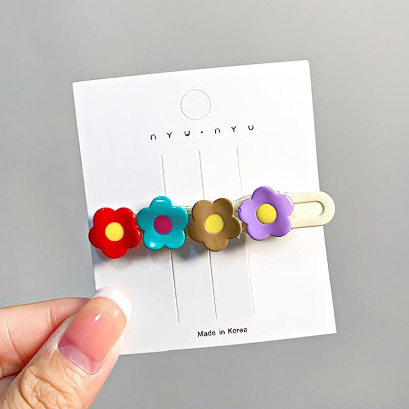 

Милые Красочные Заколки для Волос с Цветами для Женщин Девочек Сладкие Цветочные Заколки Изысканные Аксессуары для Волос Подарки