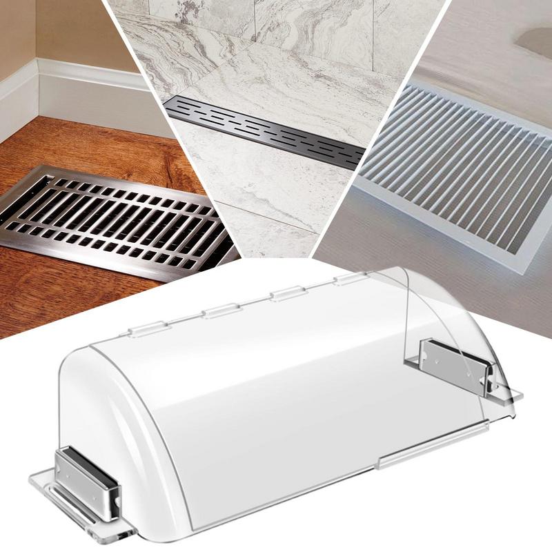 Magnetic Air & Hear Deflectors Transparent Adjustable Floor Vent Deflector Air Circulation Accessories For Home Or Office