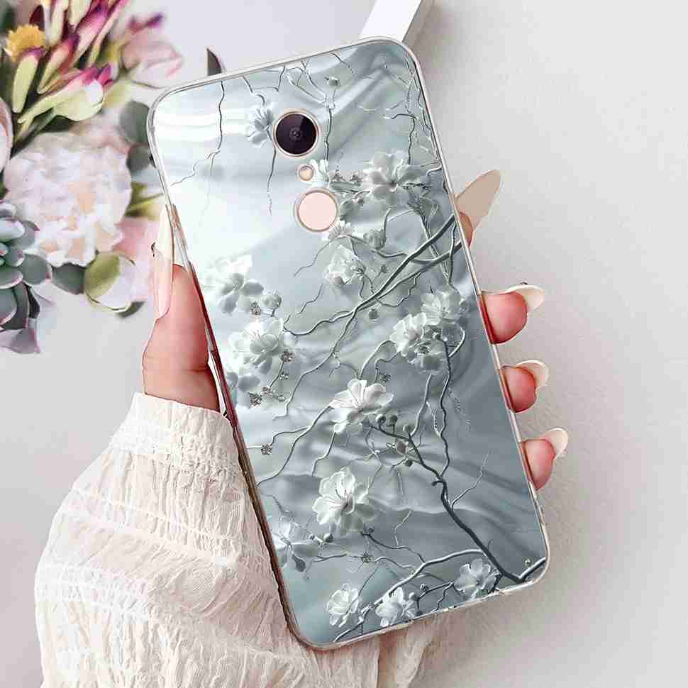 For Xiaomi Redmi 5 MDG1 5.7" Case Fashion Girl Flower Soft Silicone TPU Cover For Redmi5 REDMI 5 MDI1 Shockproof Phone Cases