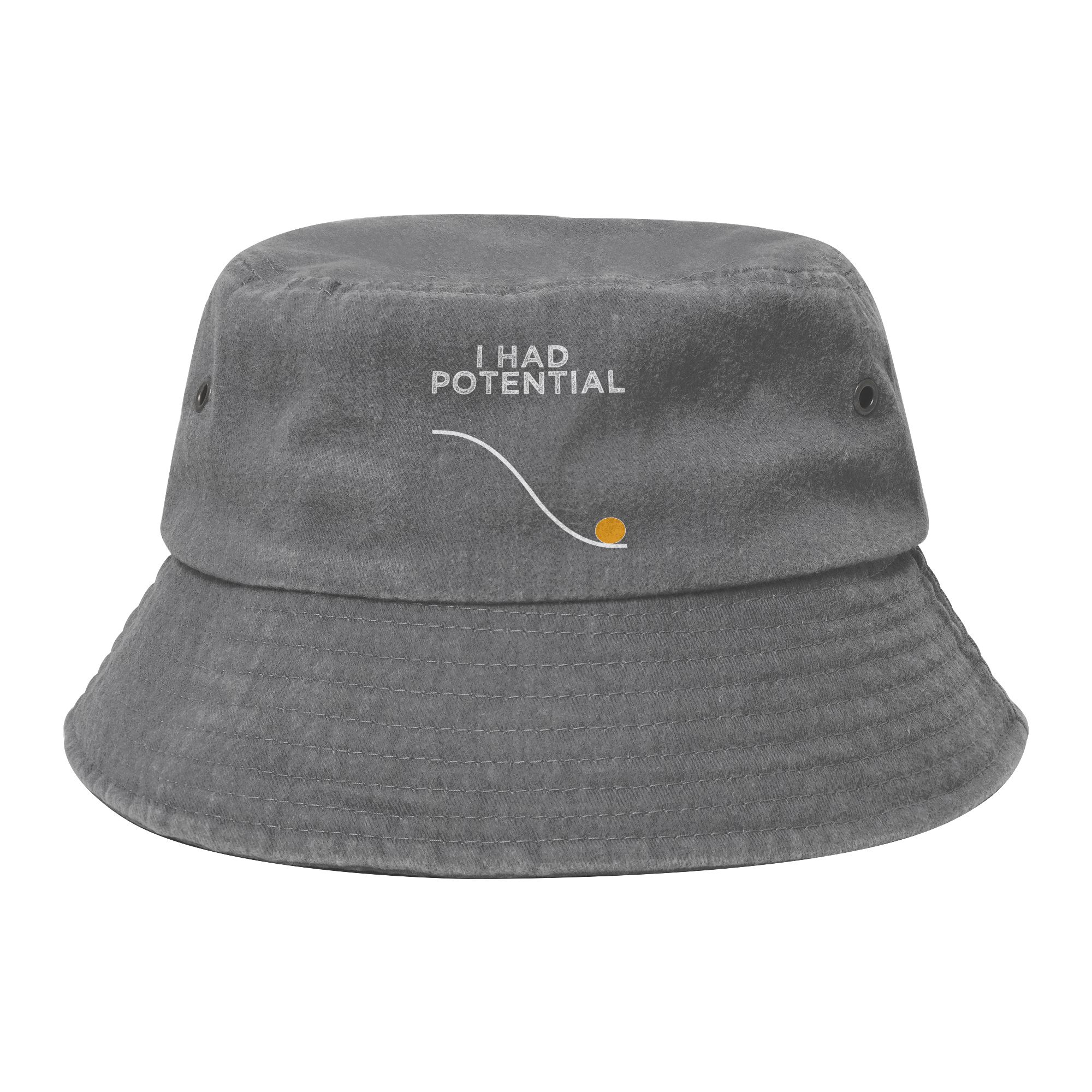 Style I Have Potential Energy Funny Physics Math Jokes Bucket Hat Women Unisex Foldable Hiking Fishing Caps Summer Travel Headwear One Size