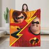 Gli Incredibili Mr. Incredibile Coperta Copriletto Flanella Cartone Animato Elastigirl Coperta Morbidissima per Letti Divani Trapunte