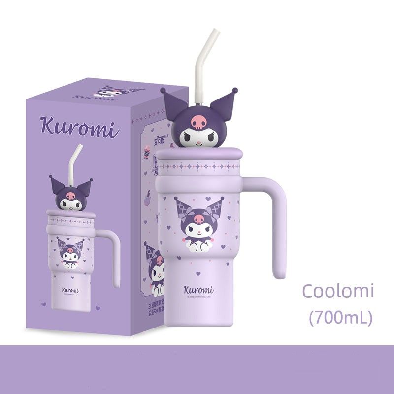 British Dgkphellokitty Water Cup New Large-Capacity Thermos Cup Cold-Keeping Ice Cup Office Desktop Cup