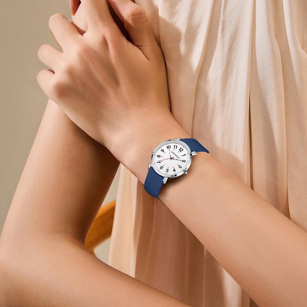 LIGE New Fashion Men Watch Simple And Thin Women Watch Sports Luminous Waterproof Silicone Strap Quartz Watch