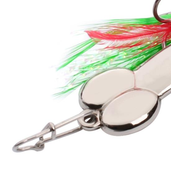 Metal Fishing Lure Bass Freshwater Saltwater Casting Hard Bait Treble Hook