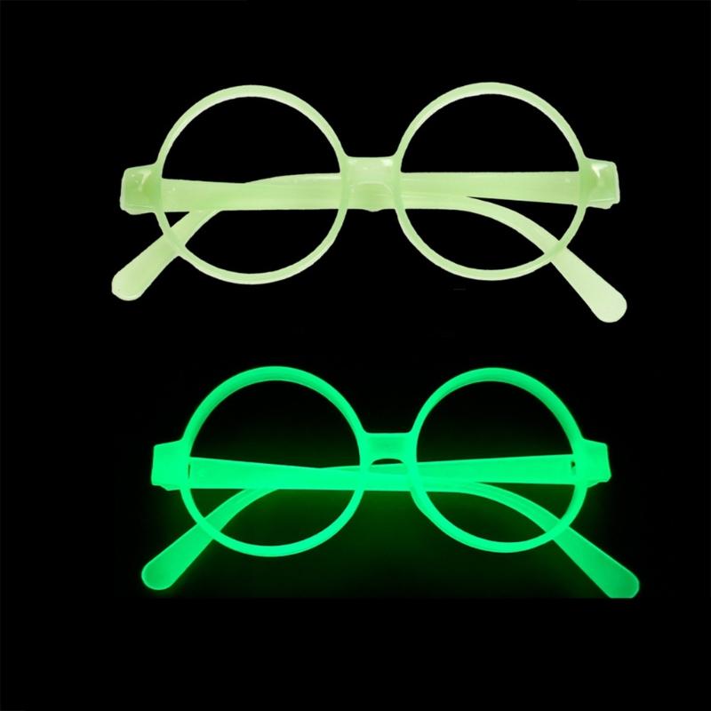 Fluorescent Glasses Frame for Nightclub Light Up Party Glasses Unisex Frame for Halloween Dance Show Props Party Eyewear