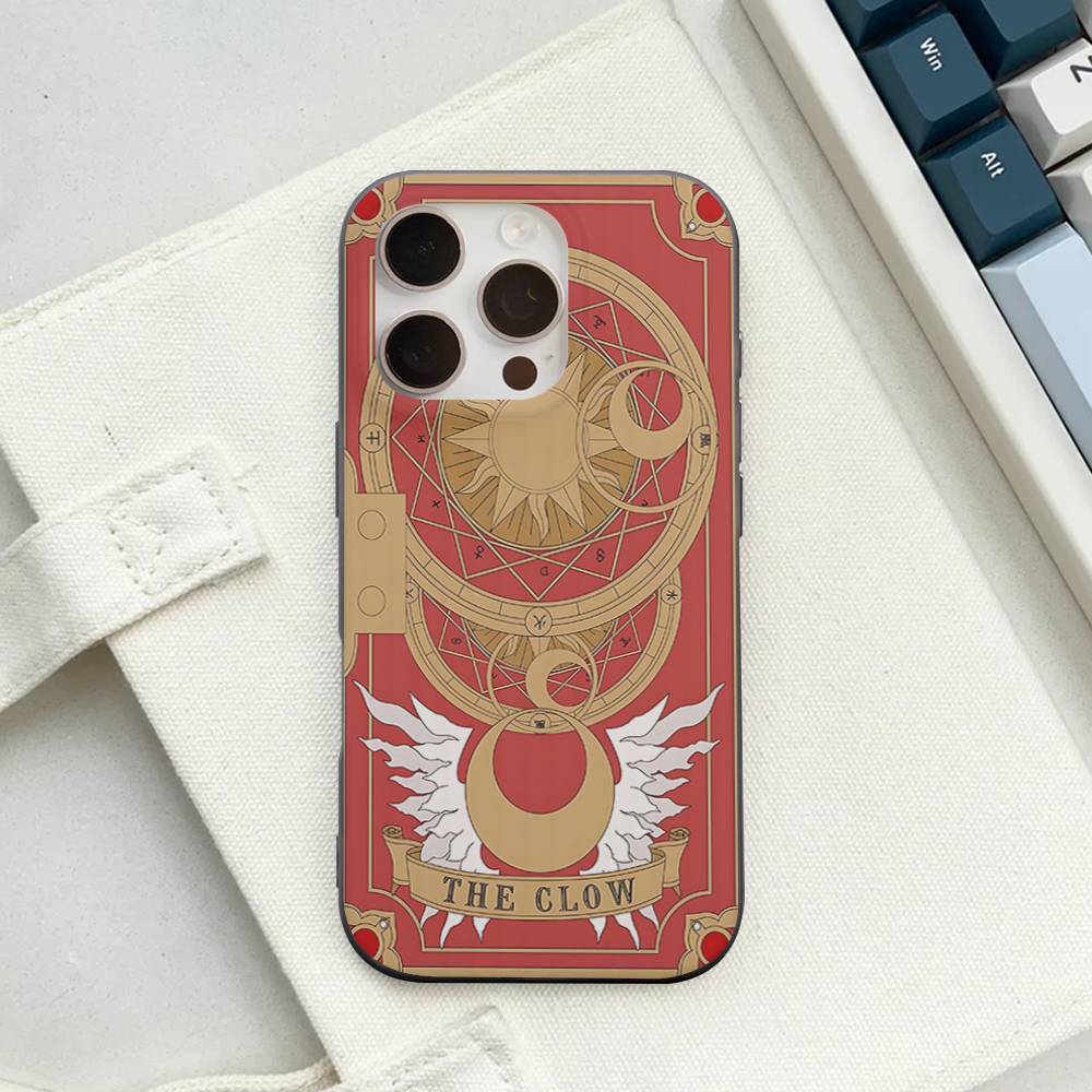 Anime C-CardcaptorS S-Sakura For IPhone 17 16 15 14 13 12 11 Pro Max Plus Pro Corrugated Shockproof Matte Phone Cover