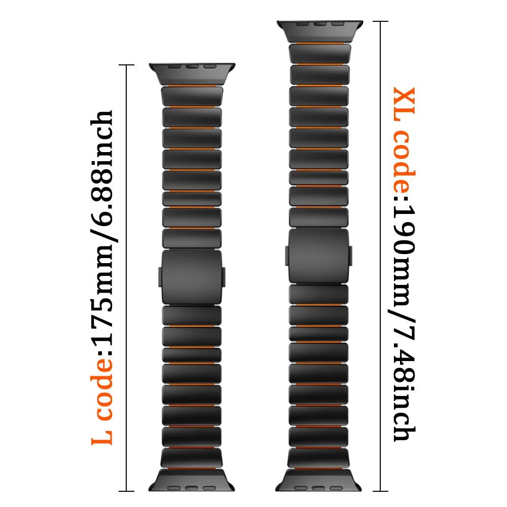 Stainless Steel+Rubber Band for Apple Watch Ultra 3 49mm Series 11 10 46mm Outdoors Wrist Strap for IWatch 9 8 7 6 SE3 44mm 45mm