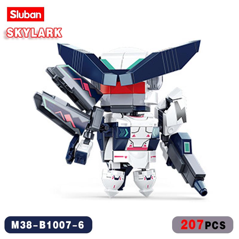 

Sluban Building Block Bricks Mobile City Mech Alpha Andromeda Suzaku Arthur Brickheadz Small Particles Assembing Toy For Boy S