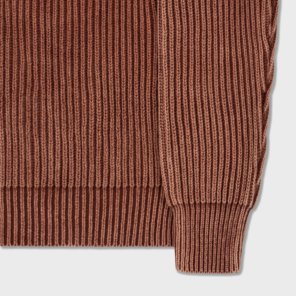 AMFEAST Everyday Washed Round Knit Brown
