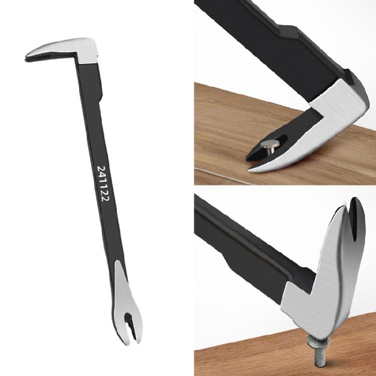 Double Headed Claw Bar Reinforced Leverage Extractor Tool with Reinforced Hammers Face for Construction and DIYer Tasks