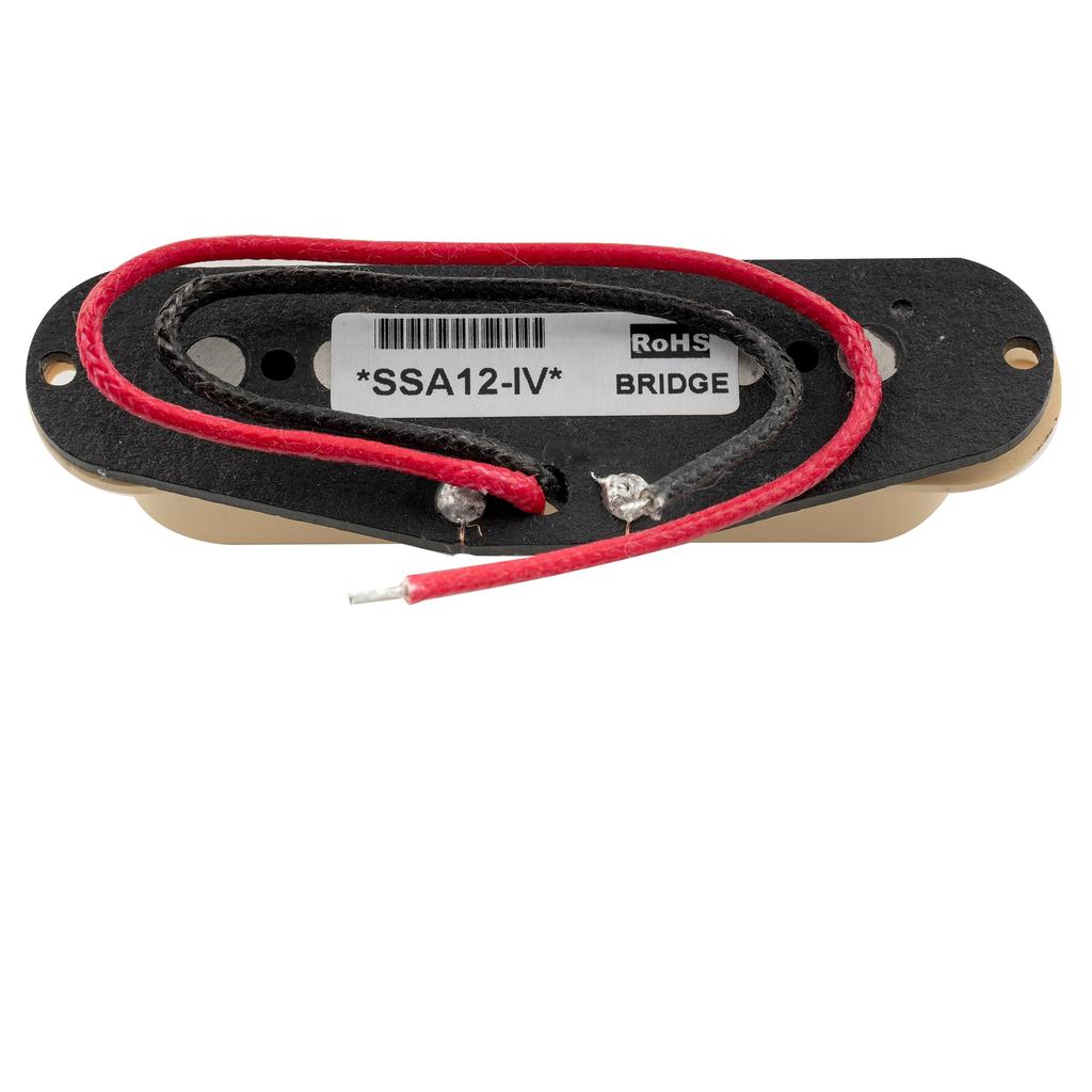 Artec Vintage Staggered Alnico 5 Single Coil Pickup Bridge PU for Electric Cream SSA-12 6.5K Stratocaster/ST Guitar,